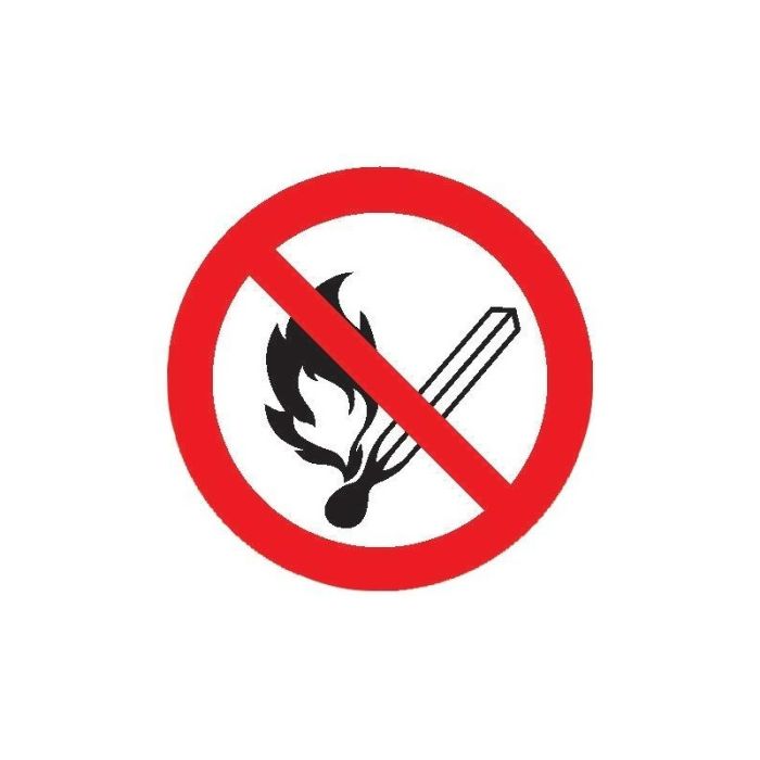 No Name - Indicator de interdictie foc deschis, aluminiu, 200mm [4044589009258]