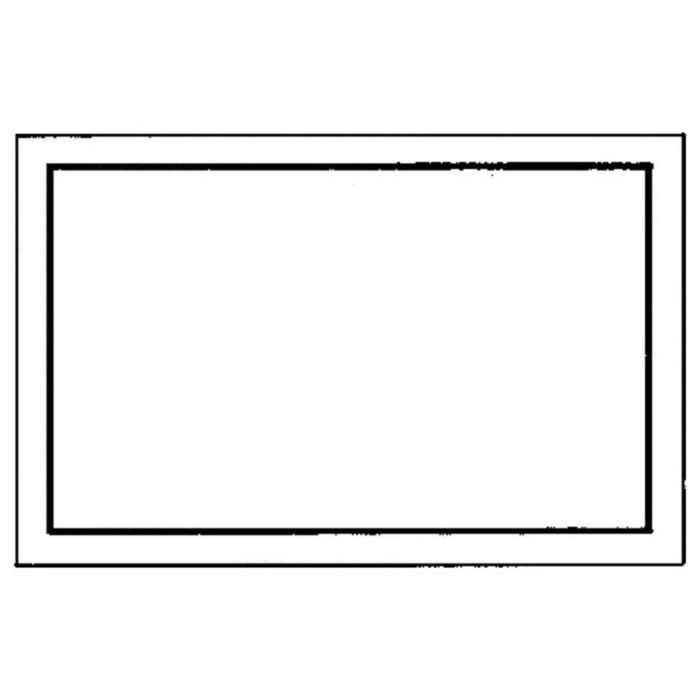 No Name - Indicator gol 250x150mm alb-negru [4317784368179]