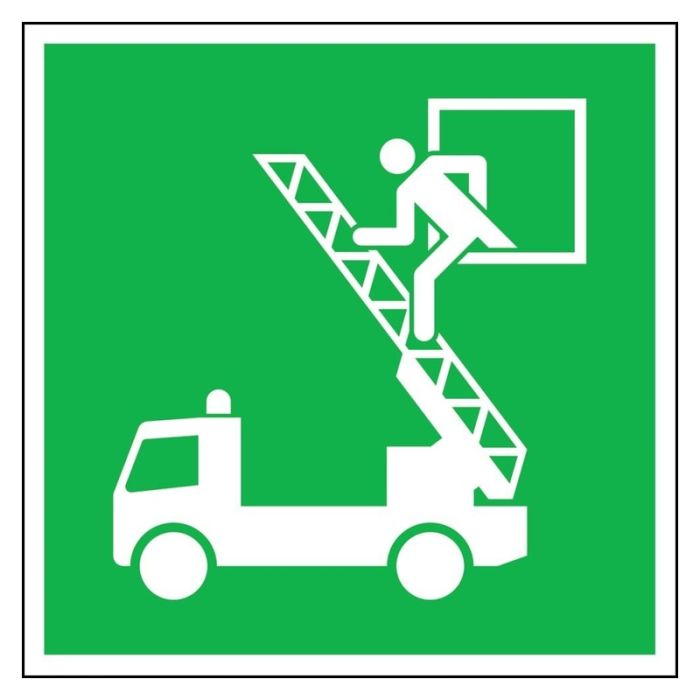 No Name - Indicator iesire de urgenta din aluminiu 200x200mm, fotoluminiscent [4044589368362]