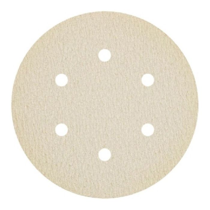 Disc abraziv autoadeziv DHE INTENSIV D-225mm granulatie R 220 oxid aluminiu suport hartie 6 orificii glet/chit/vopsea/lemn ENERGO