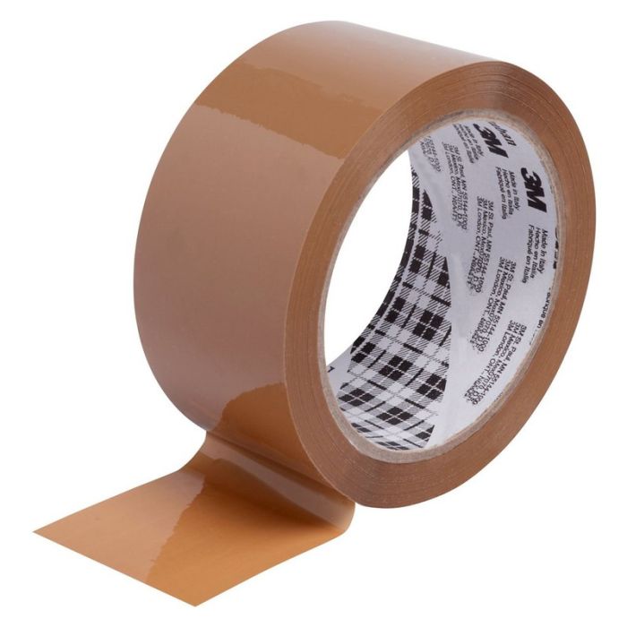 Banda adeziva de ambalare 3M Tartan 369, maro, 50mm, 66m