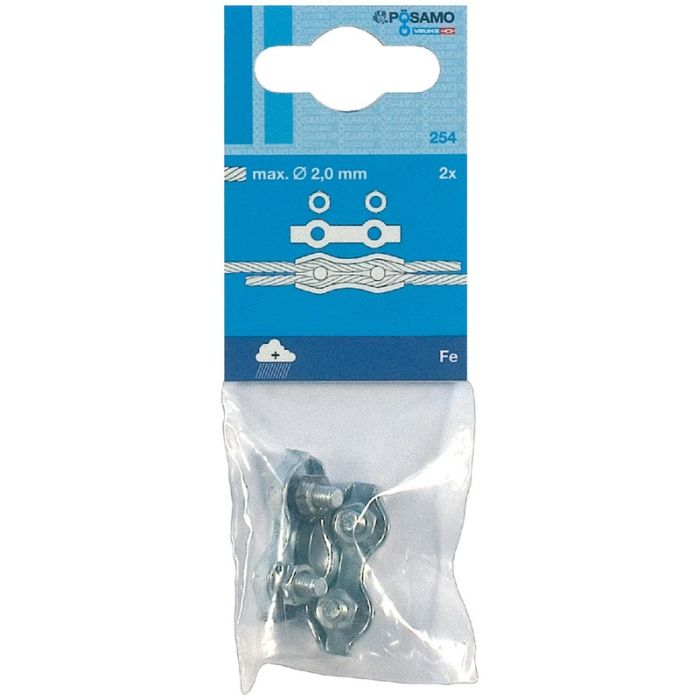 POSAMO - Borne duplex (sb) galzn 2.0mmx30 m4 [2100600060]