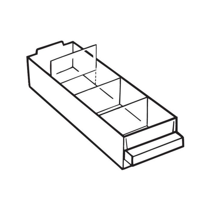 Raaco - Separator pentru sertar tip 250-01 set transparent = 36 bucati [106757]