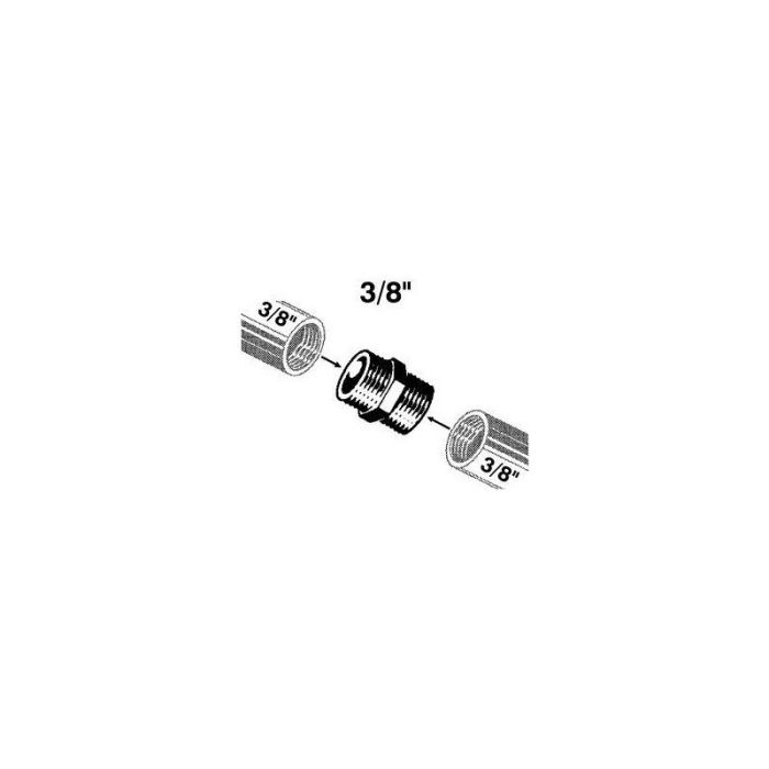 Sanitop-Wingenroth - Niplu dublu 3/8" cromat [161176]