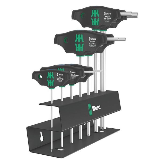 Wera - Set surubelnite cu maner in T, suport metal, 2.5-10mm, 7 bucati [05023453001]