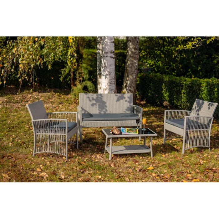 GREEN BAY - Mobilier gradina MALAGA, gri [VLG060360]