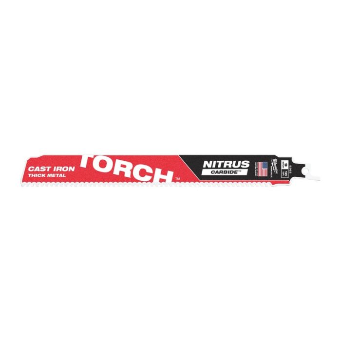 Milwaukee - Panza fierastrau sabie Heavy Duty Torch cu dinti din carbura pentru lucrari de demolare, 230mm, 10 dinti per inch [48006252]
