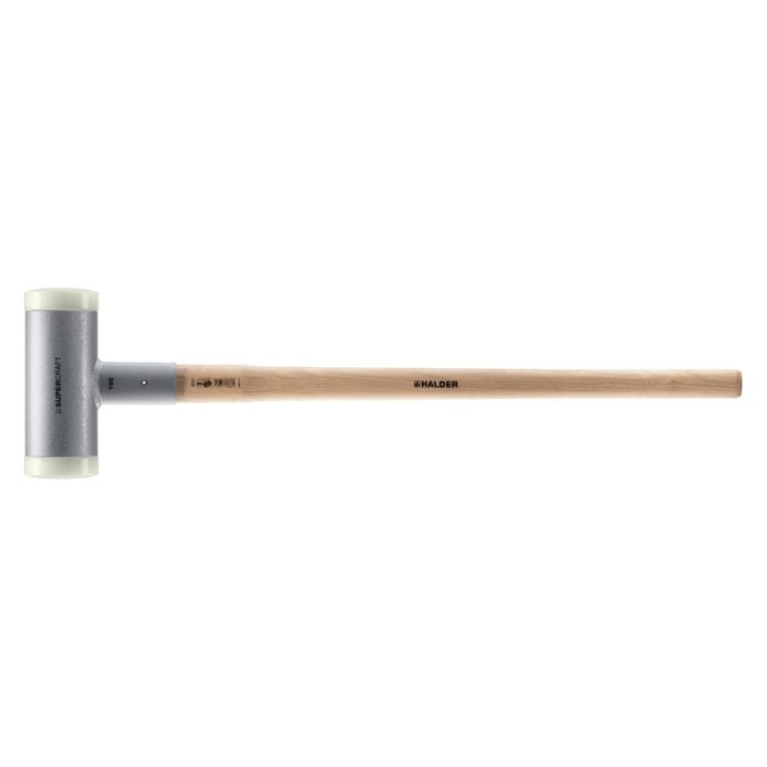 Halder - Ciocan SUPERCRAFT cu reducerea vibratiilor cu maner ergonomic Hickory si lacuit, 100 mm, 9300 g [3366.110]