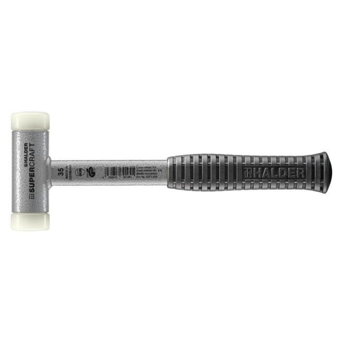 Halder - Ciocan SUPERCRAFT cu capete moi cu maner ergonomic din otel si manson anti alunecare, 35 mm [3377.035]