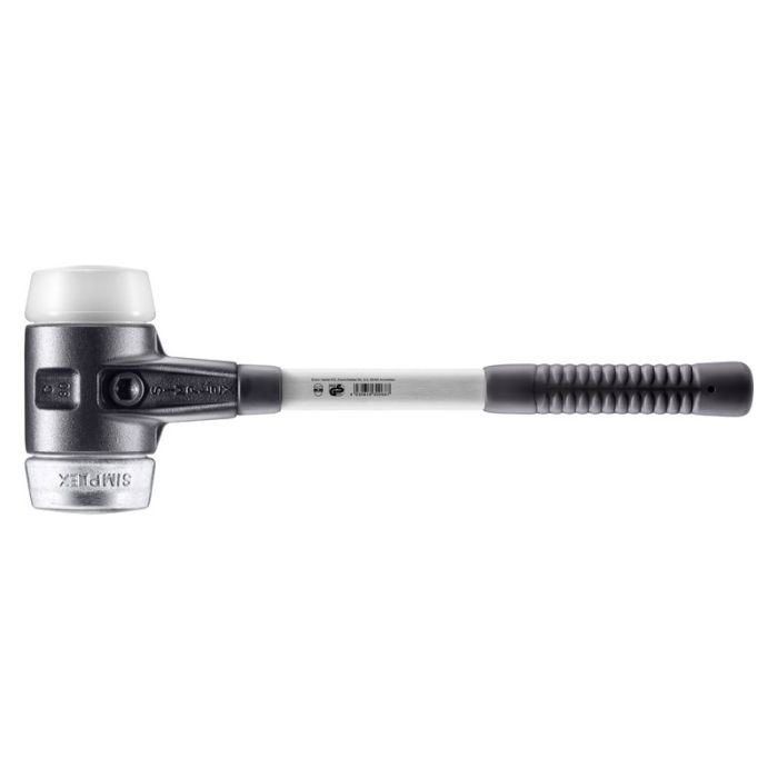 Halder - Ciocan SIMPLEX cu capete moi, superplastic - metal moale, cu carcasa din fonta si coada din fibra de sticla, 80 mm [3779.080]