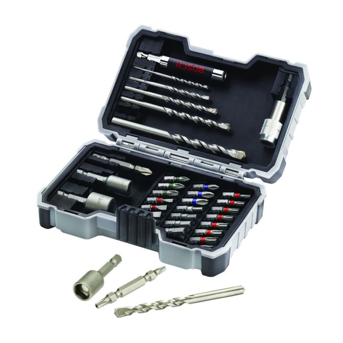 Bosch - Set 35 piese Extra Hard biti si burghie pentru beton [2607017326]