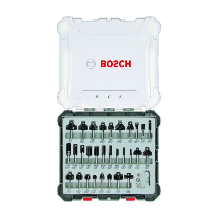 Bosch - Set 30 freze profilat canturi mixte, tija 6mm [2607017474]