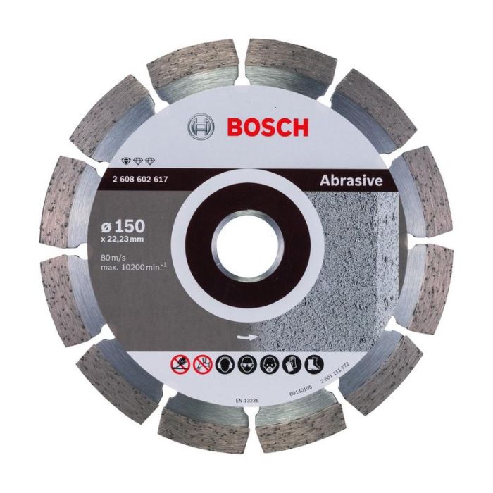 Bosch - Disc diamantat pentru materiale abrazive, 150x22.23x2mm [2608602617]