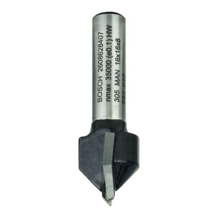 Bosch - Freza pentru canale in V Standard for Wood, 15.7mm, tija 8mm [2608628407]