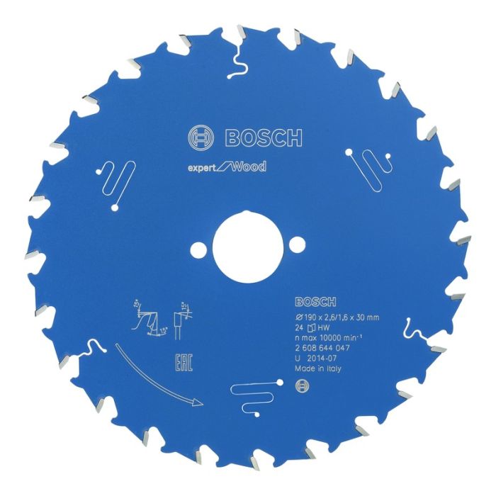 Bosch - Panza fierastrau circular Expert for Wood, 190x30x2.6/1.6mm, 24 dinti [2608644047]