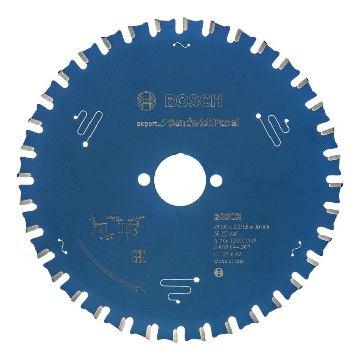 Bosch - Panza fierastrau circular Expert for SandwichPanel, 190x30x2/1.6mm, 36 dinti [2608644367]
