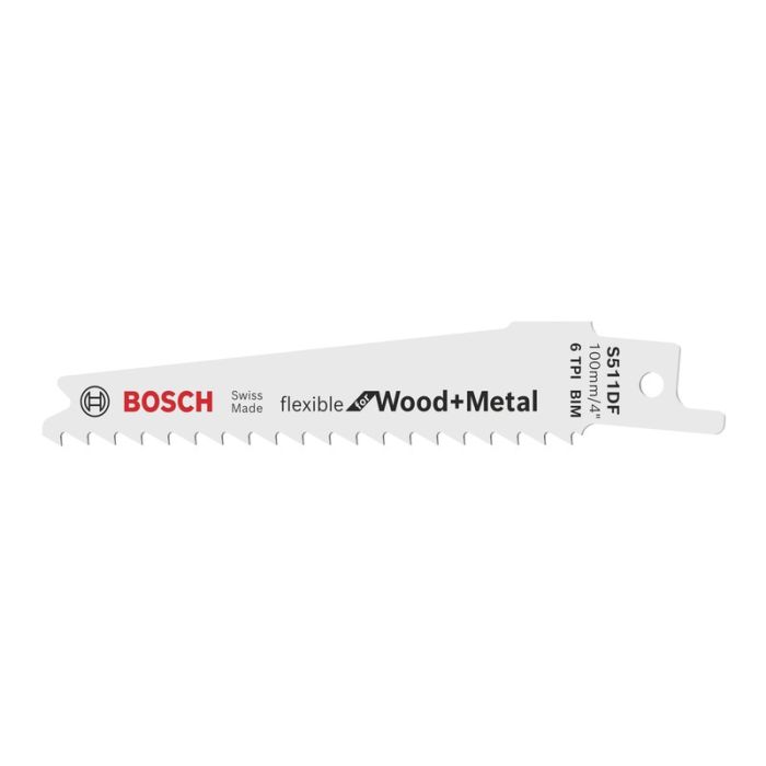 Bosch - Panza fierastrau sabie Flexible for Wood+Metal, S 511 DF, 5 bucati [2608657723]
