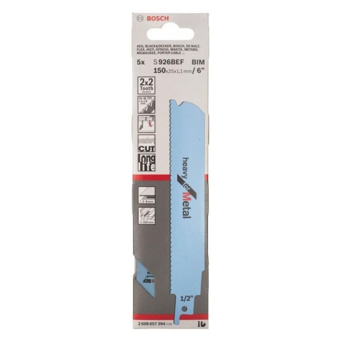 Bosch - Panza fierastrau alternativ S926 BEF, 5 bucati [2608657394]