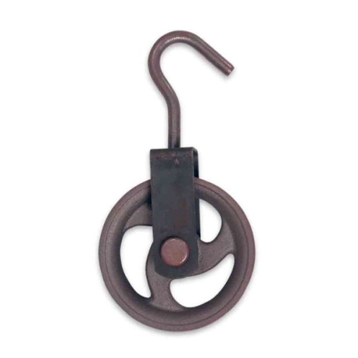 Scripete cu rola D-165mm pentru cordelina/cablu D-16mm carlig de ancorare ENERGO