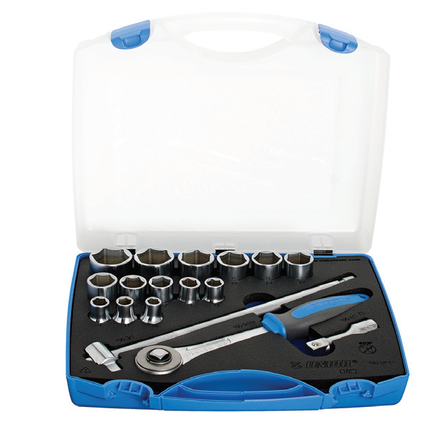 Trusa de scule Unior, 1/2", 17 piese