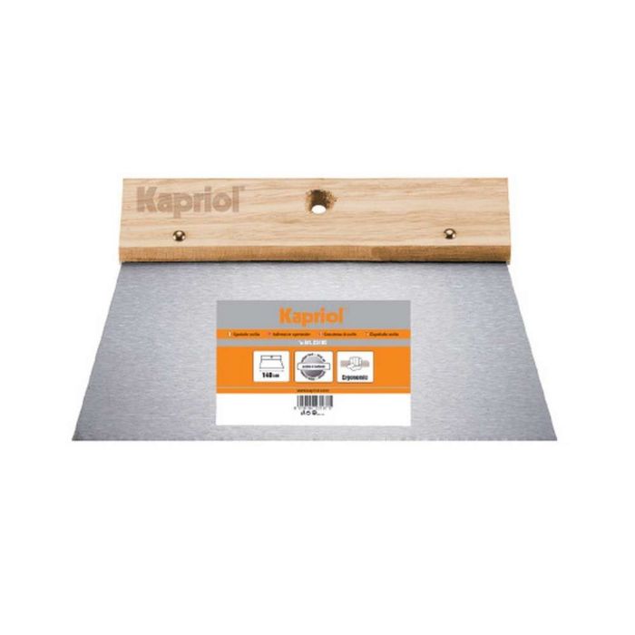 Spaclu Kapriol neted cu maner din lemn 140mm