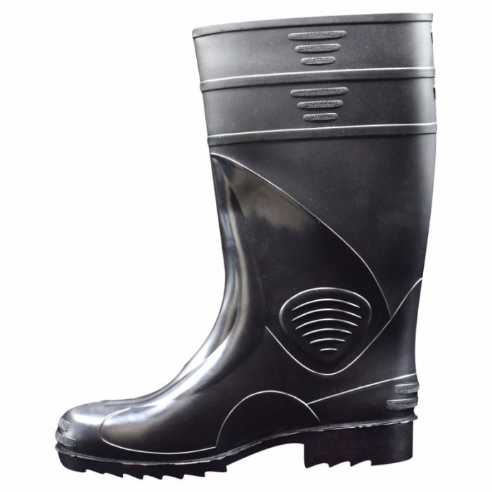 Cizme lucru FARMER marimea 37 categoria OB SRA din PVC L-38cm fara bombeu negre ENERGO