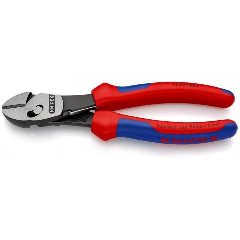 Cleste tais lateral Knipex de forta TwinForce cu maner multicomponent cu arc 180 mm