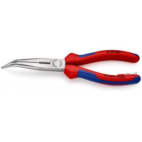 Cleste cu varf semirotund Knipex indoit 200mm maner bicomponent cu agatatoare