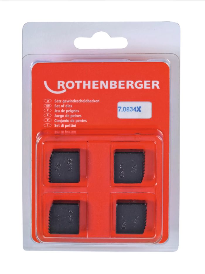 Set bacuri de filetare Rothenberger BSPT 3/4"