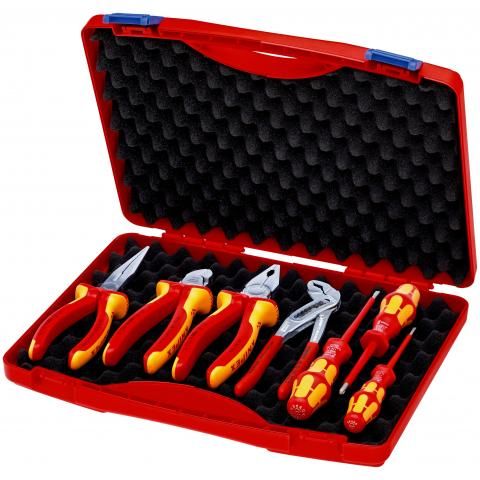 Trusa de scule Knipex RED VDE, 7 piese