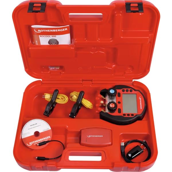 Aparat digital de asamblare Rothenberger ROCOOL 600 + 2 x senzor de temperatura + RedBox + DataViewer