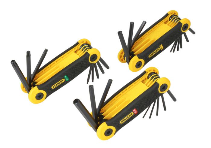 Set chei hexagonale in L Stanley, 1.5-8mm, 5/64"-1/4", TX9-TX40, 25 piese