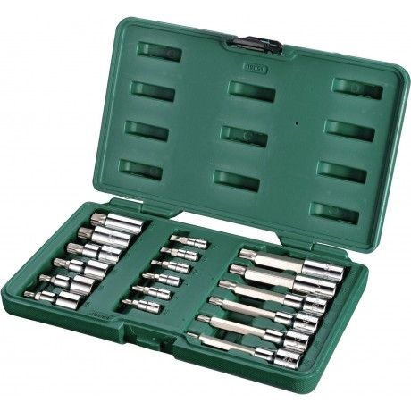 Set chei tubulare Sata, TX, 1/4", 1/2", 18 piese