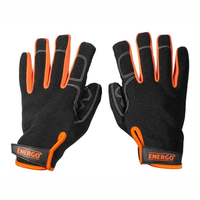 Manusi protectie mecanica antiaderente WORKER marimea 9 din spandex manseta velcro si touchscreen ENERGO