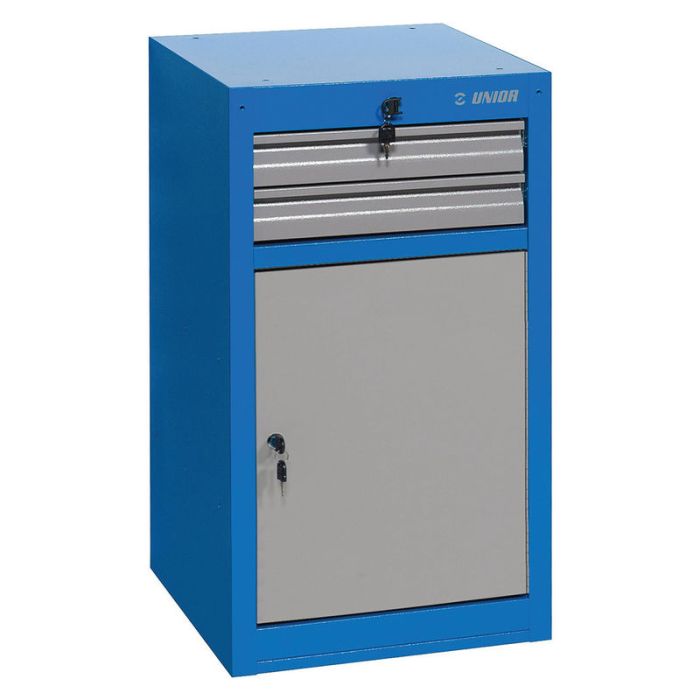 Dulap ingust pentru scule Unior 990NDD2, 2 sertare si usa , 475mm