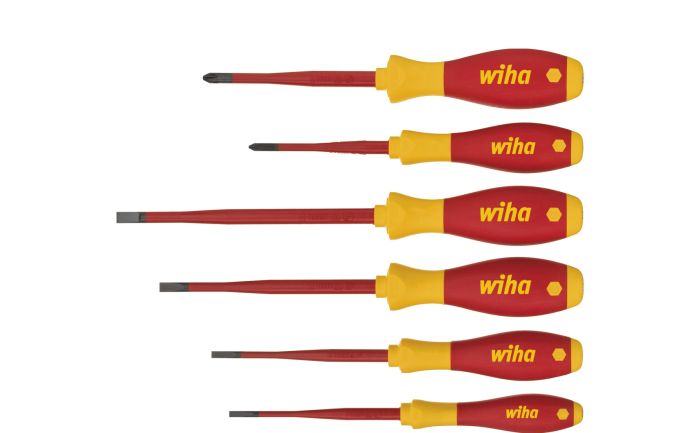 wiha - Set surubelnite electricieni, SoftFinish, slimFix drepte, Philips, 6 piese [WH35389]