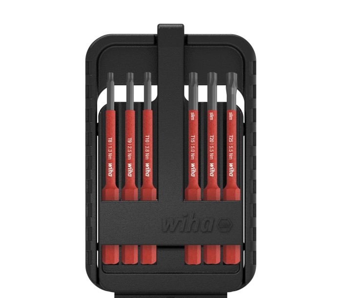 wiha - Set biti electrici, SlimBit, TORX, include cutie SlimBit, 7 piese [WH43153]