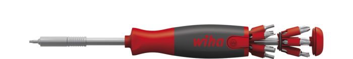 wiha - Surubelnita cu magazie LiftUp 25 de biti magnetici asortate cu 12 biti, 1/4", in blister [WH38605]