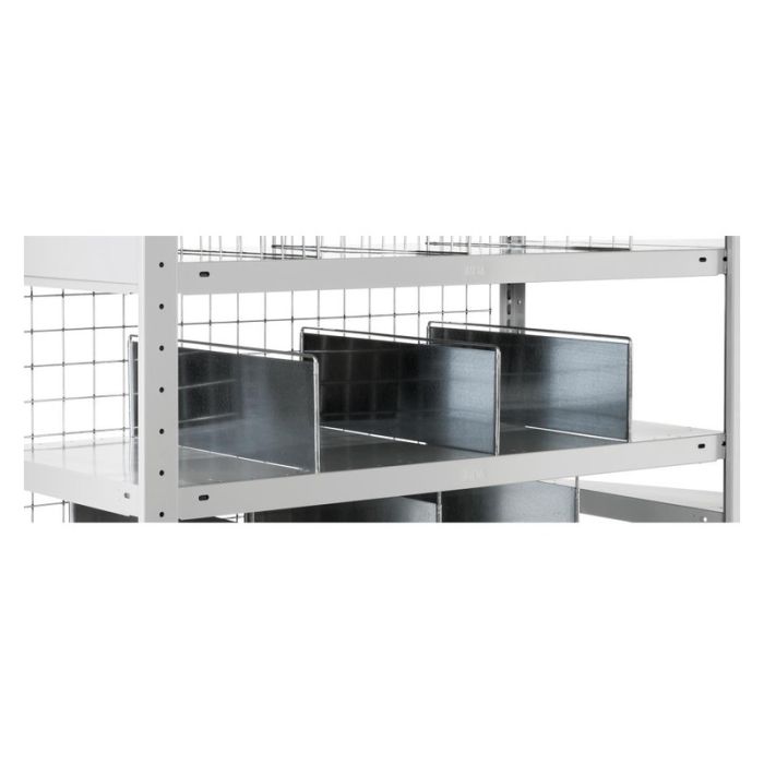 Separator continuu Meta 300x400mm zincat pentru raft CLIP