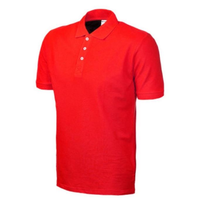 Tricou polo CONFORT marimea M rosu bumbac 190g/mp ENERGO