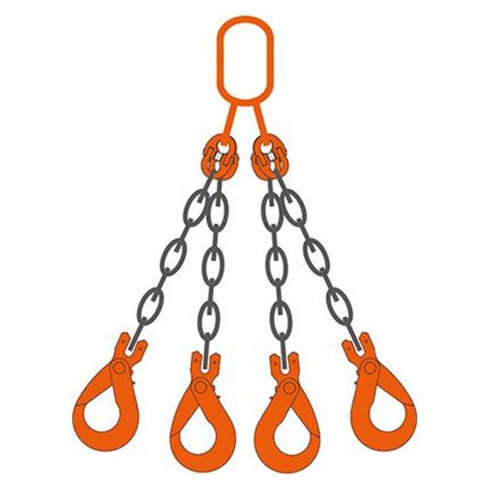 Dispozitiv de ridicare Rema RMA-RCS cu 4 lanturi 8mm 5250kg 1.5m