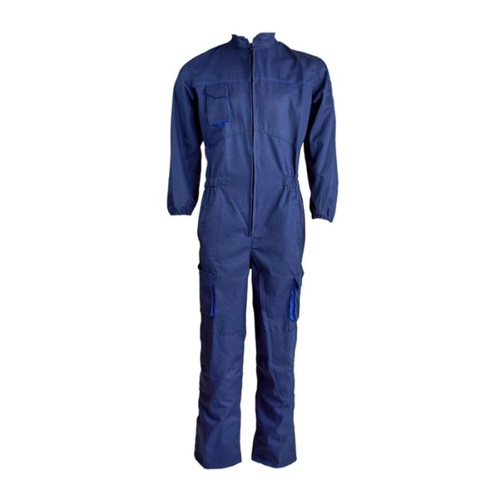 Combinezon MECANIC marimea 58 bleumarin/albastru royal bumbac cu poliester 245g/mp ENERGO