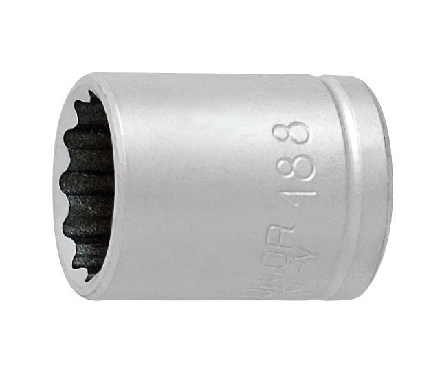 Cap cheie tubulara Unior, 12 laturi, 1/4", 11mm