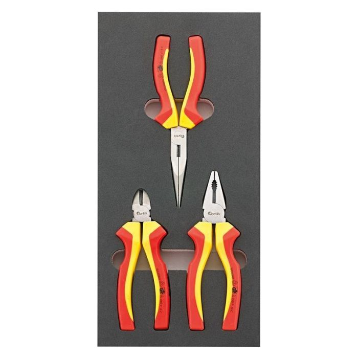 fortis Set clesti VDE in insertie spuma 1/3, 3 piese