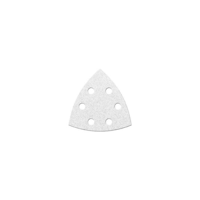 fortis - Disc abraziv triunghiular 94mm, K40, alb, 6 gauri, 6 bucati [4317784781275]