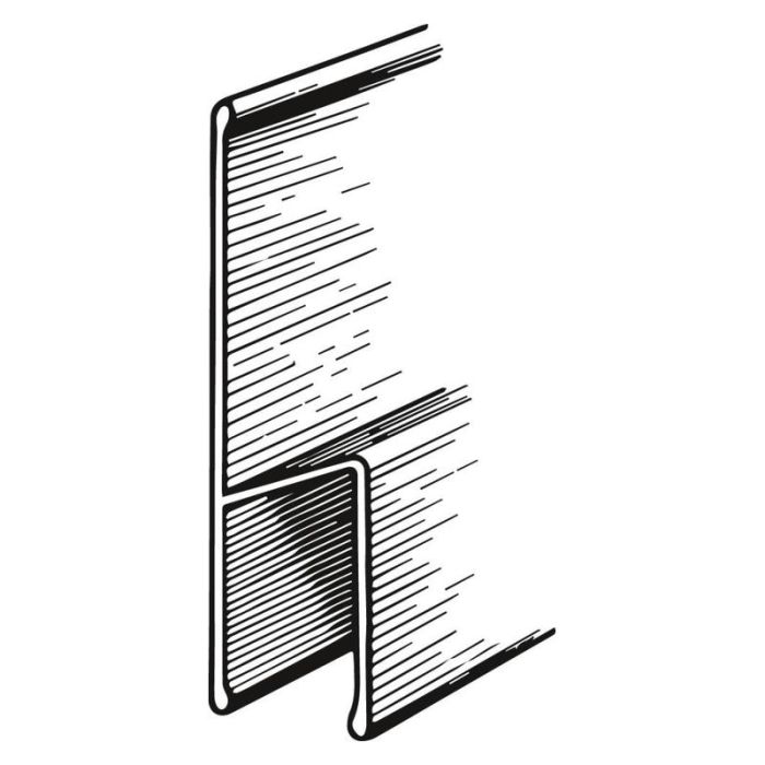 Dreptar aluminiu tip H 114x25mm 1m