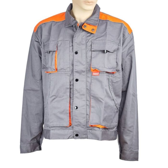 Jacheta STAR marimea 50 gri bumbac cu poliester 235g/mp ENERGO