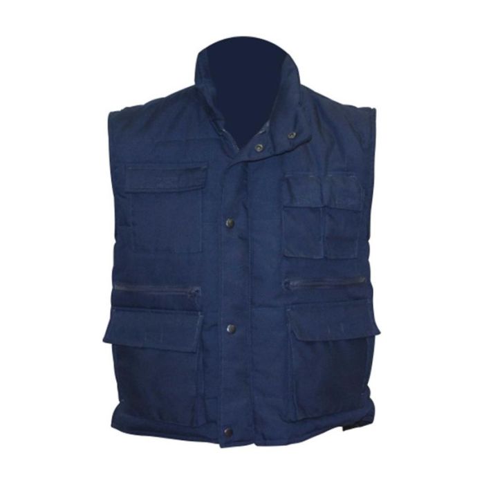 Vesta iarna KAROL marimea 50 albastru marin bumbac cu poliester 250g/mp ENERGO