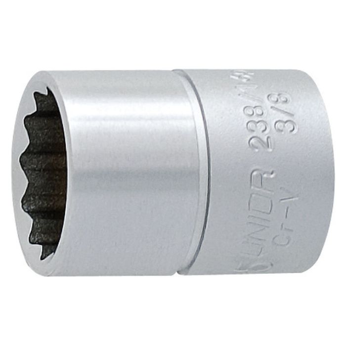 Cap cheie tubulara Unior, 12 laturi, 3/8", 18mm