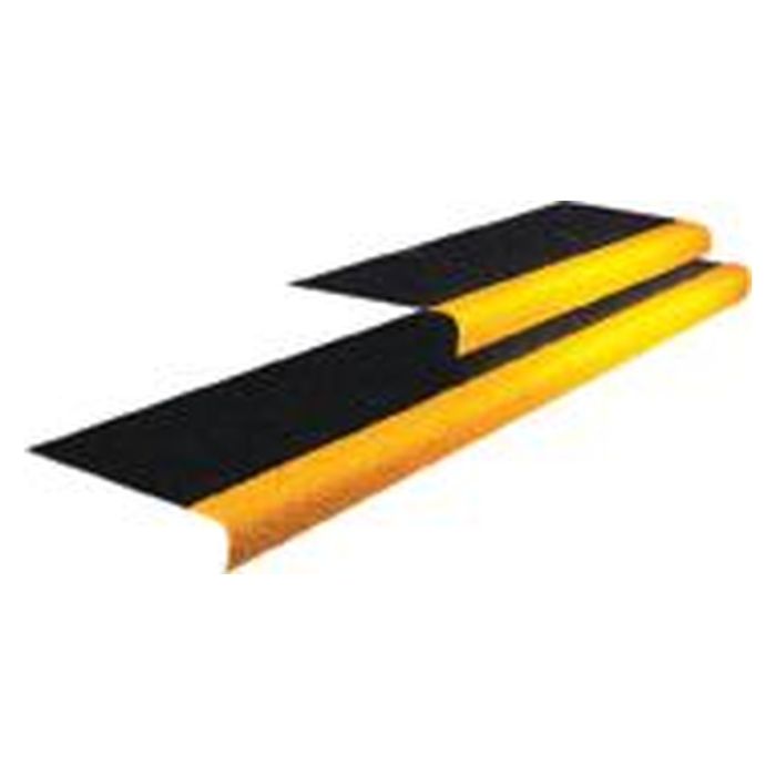 Covor pentru colt trepte COBA Grip 5mm 1m galben/negru